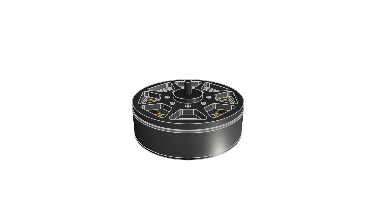 Outrunner motor CAD assembly | Zoo