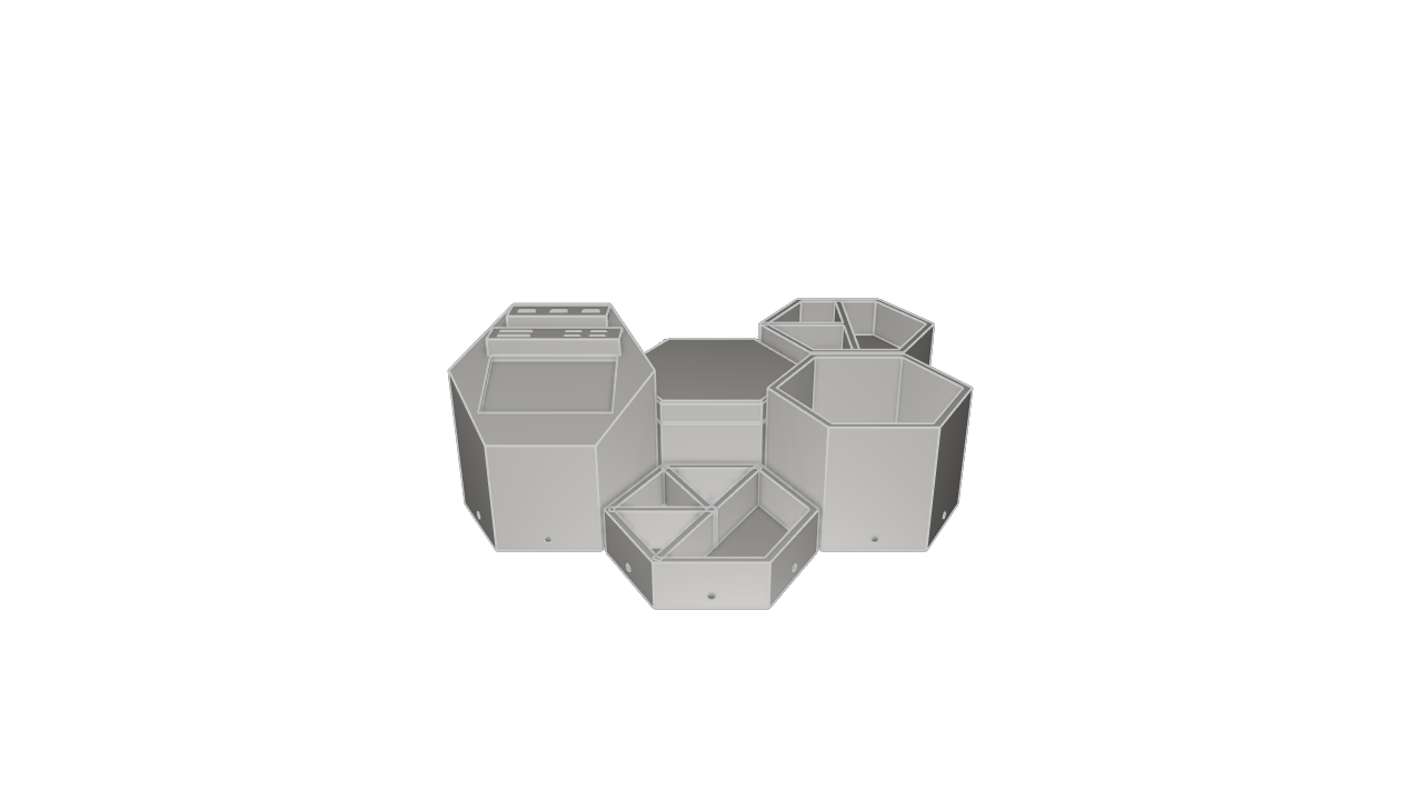 Modular desk organizer